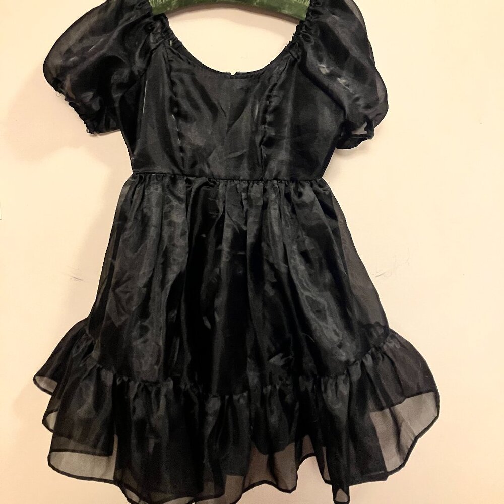Thorn & Fable Black Babydoll Dress – Size Small